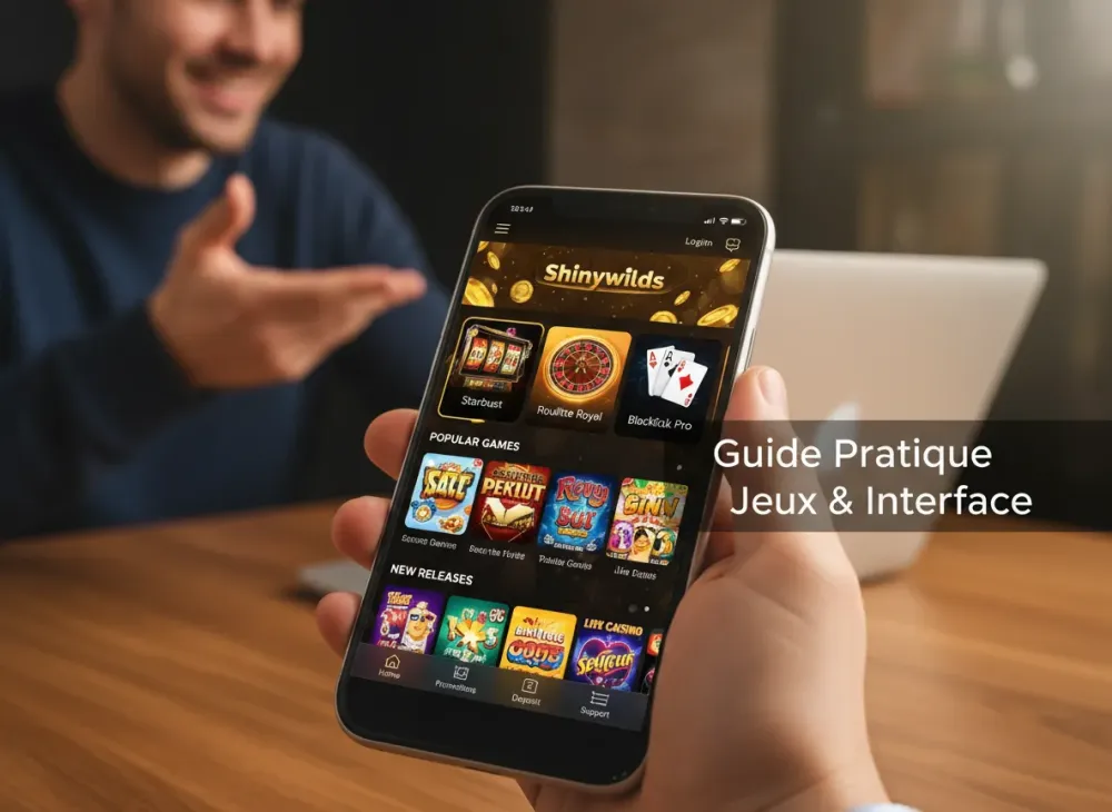Shinywilds app guide pratique des jeux et de l'interface